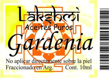etiqueta aceite gardenia