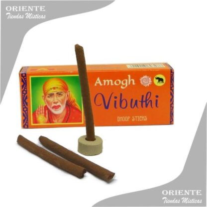 sahumerio incienso vibuti de la india doop caja naranja con imagen de viejito aroma a yagra
