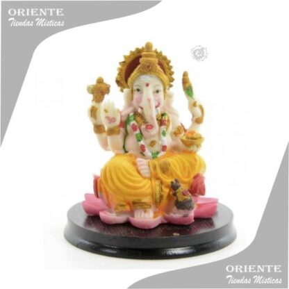 portasahumerios Ganesh con base 12 cm colorida