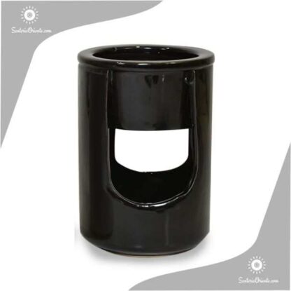 Hornillo Cilindrico 2 Piezas 12,5 cm negro